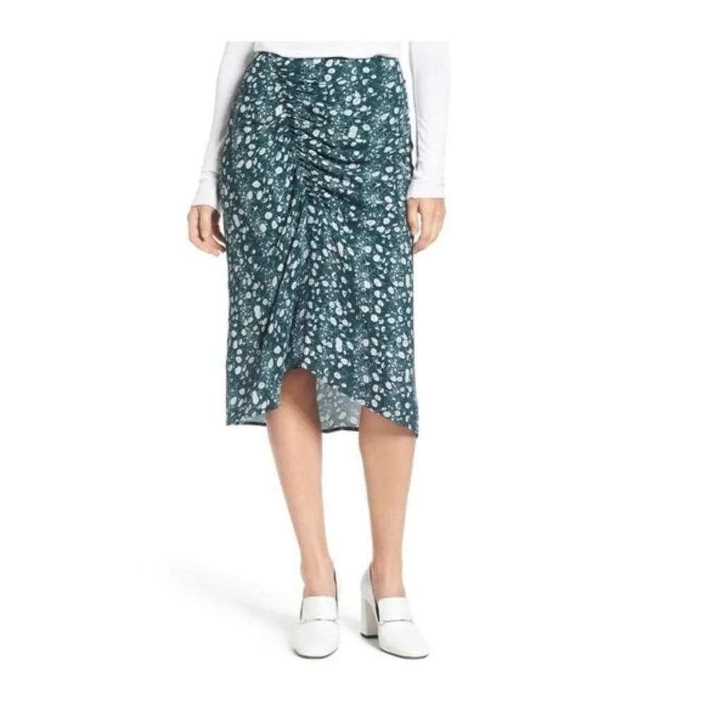 Lewit‎ Clara Printed Floral Ruched Skirt Size 14